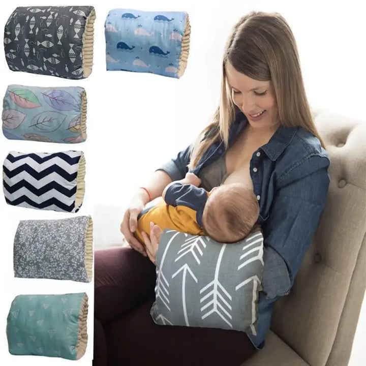 Adjustable Baby Nursing Arm Pillow Cotton Washable Feeding Pad