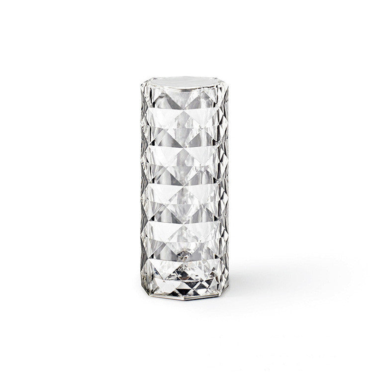 Crystal Lamp – USB Touch Dimming Night Light & Rose Projector