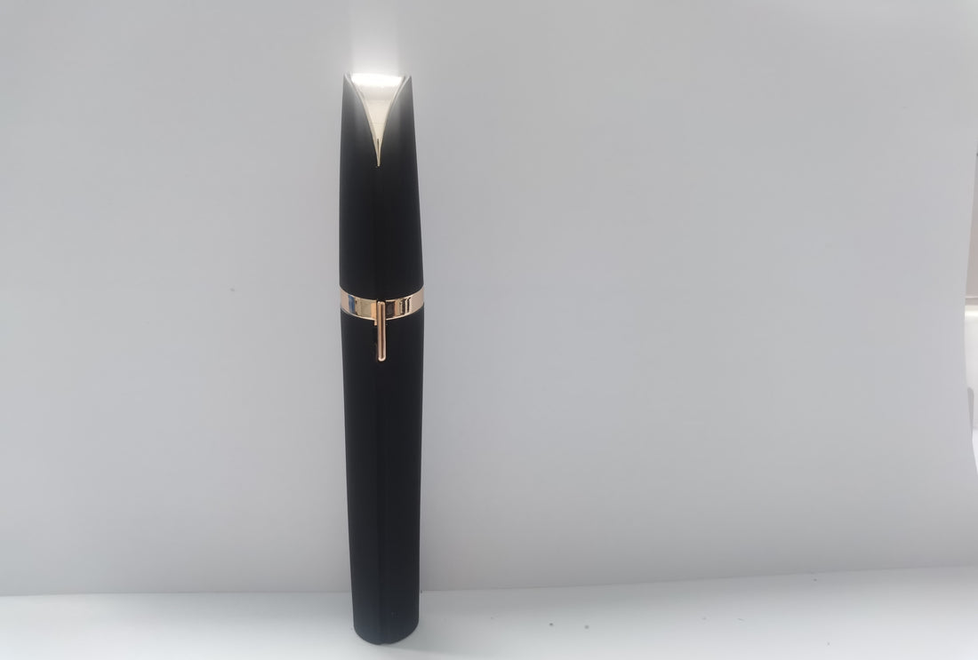 Mini Electric Eyebrow Trimmer Pen with LED Light & Painless Razor