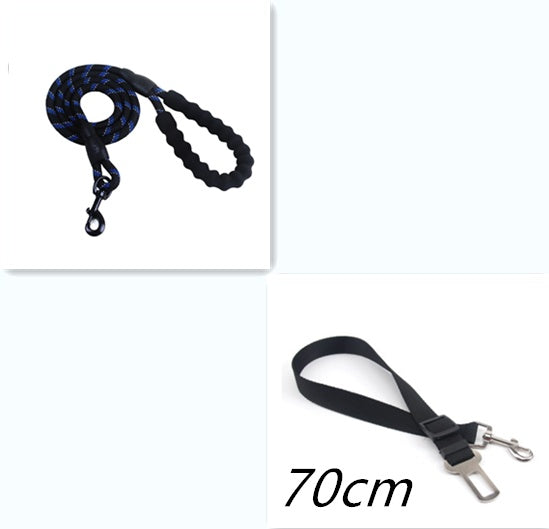 Reflective Nylon Dog Leash with Foam Handle for Walking Training