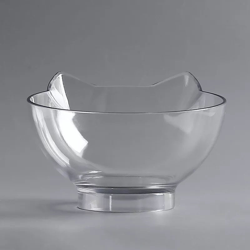 Cat Double Bowl with Stand – 15° Tilt anti-slip Neck Protection Feeder