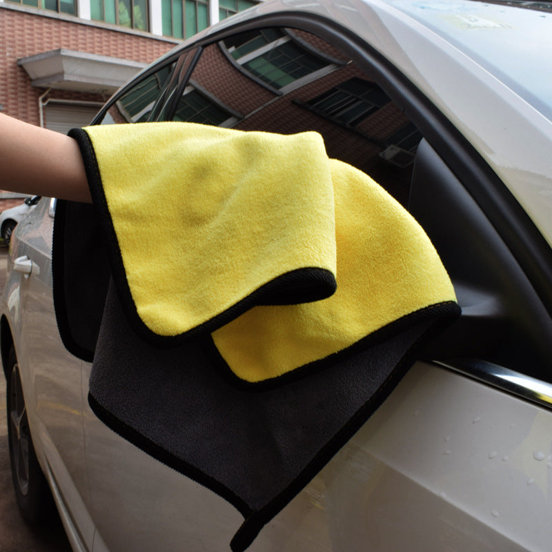 Two-Color Dual-Sided Microfiber Car Wash Towel Scratch-Free