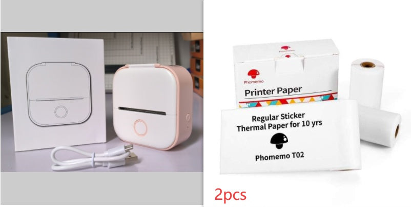 Portable Mini Thermal Label Printer Bluetooth Inkless Photo Printer