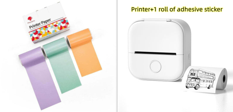 Portable Mini Thermal Label Printer Bluetooth Inkless Photo Printer