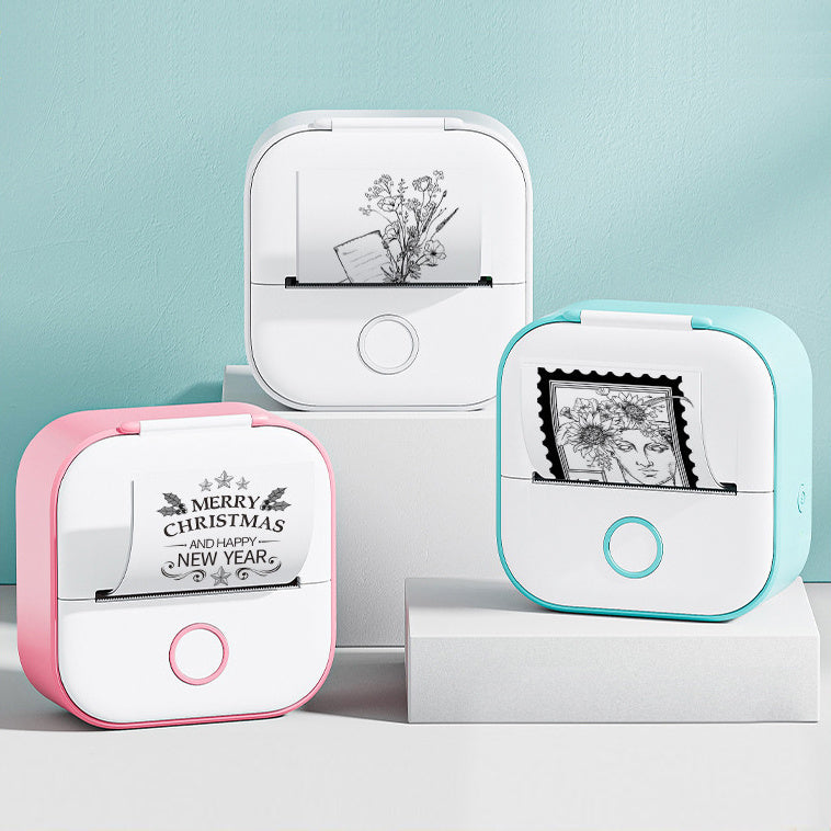 Portable Mini Thermal Label Printer Bluetooth Inkless Photo Printer