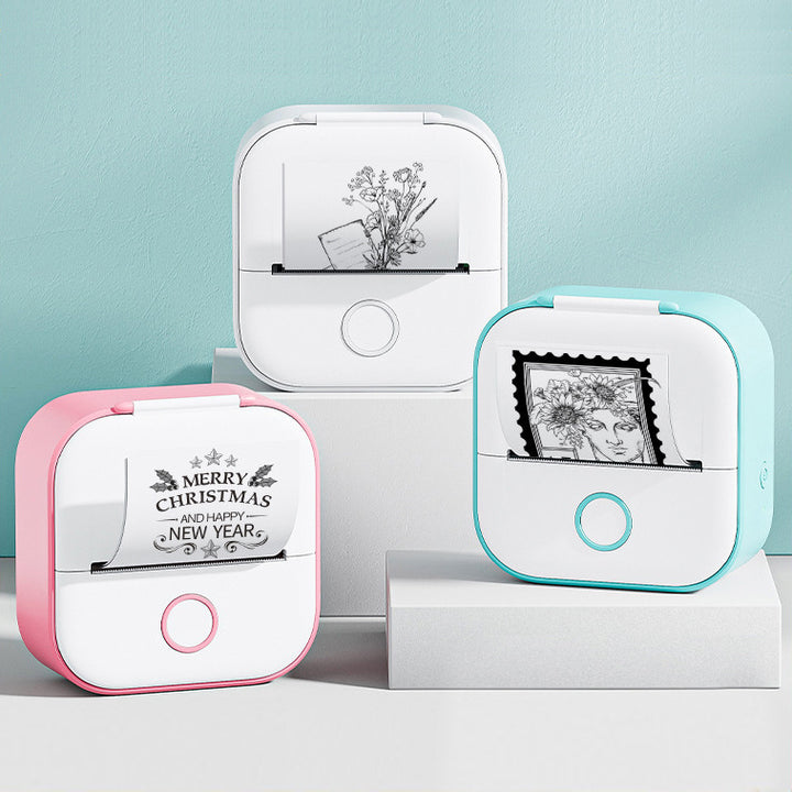 Portable Mini Thermal Label Printer Bluetooth Inkless Photo Printer