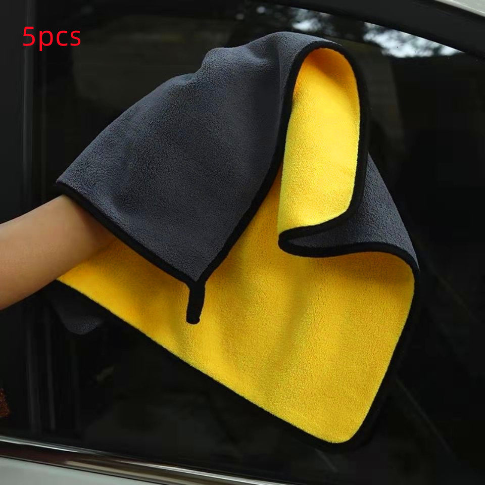 Two-Color Dual-Sided Microfiber Car Wash Towel Scratch-Free