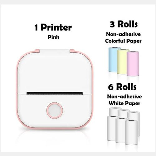 Portable Mini Thermal Label Printer Bluetooth Inkless Photo Printer