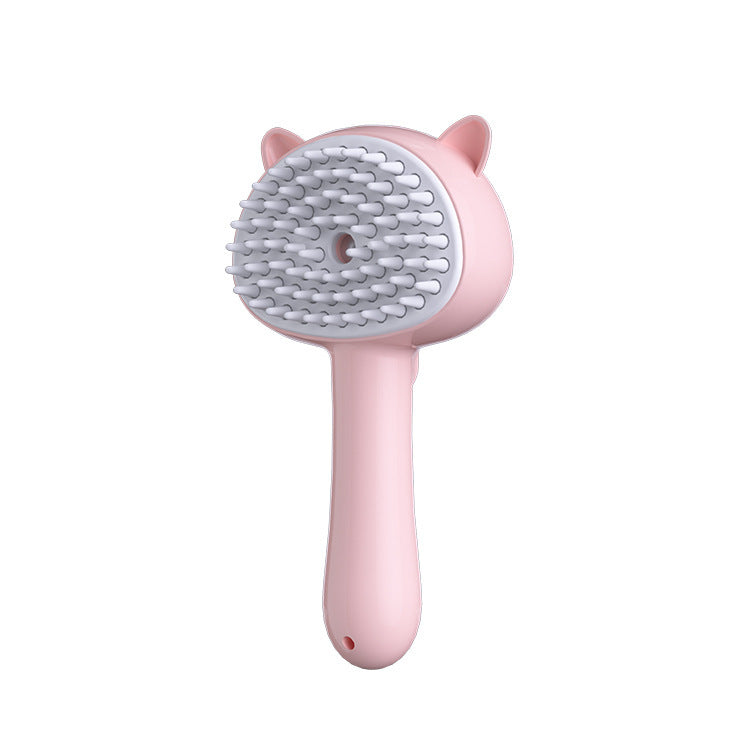 Hair Cleaning Brush With Mist Multifunctional Cat Grooming Brush Rechargeable Se