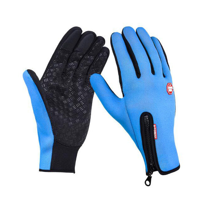 Winter Touch Screen Motorcycle Riding Gloves Waterproof Fleece