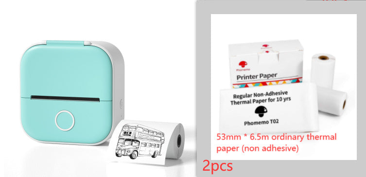 Portable Mini Thermal Label Printer Bluetooth Inkless Photo Printer