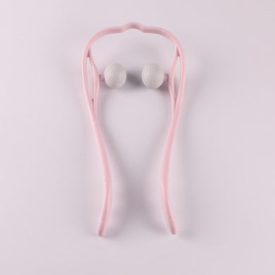 6-Roller Neck Massager with Natural Jade Scraping Board, Unisex