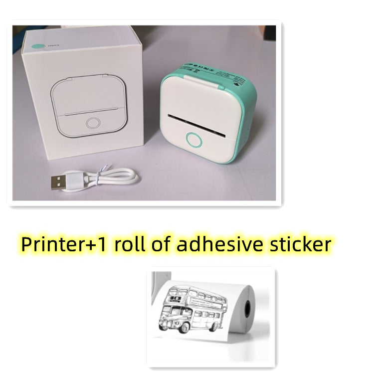 Portable Mini Thermal Label Printer Bluetooth Inkless Photo Printer