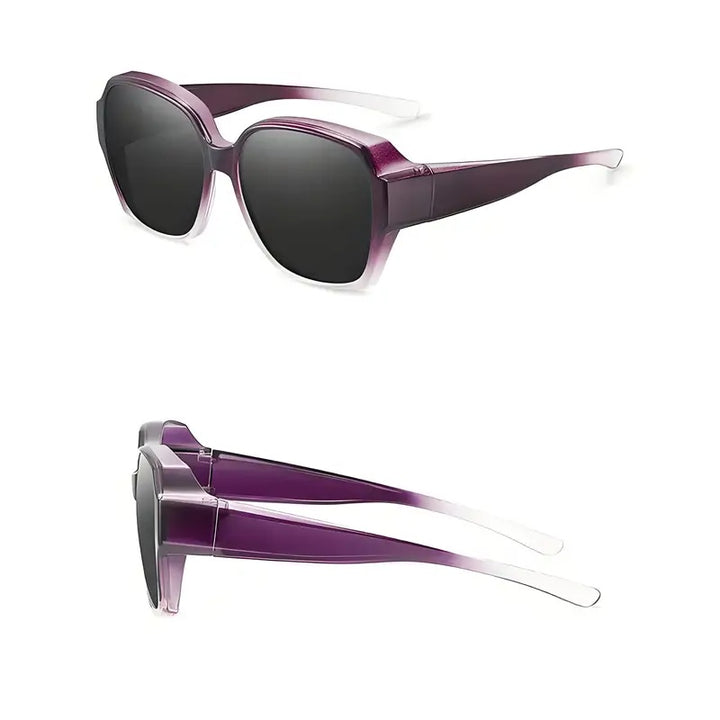 Dual-Use Clip-On Glasses with Crystals, Polarized & Blue-Light