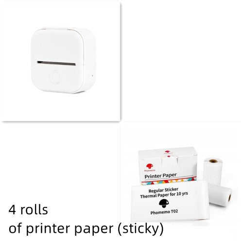 Portable Mini Thermal Label Printer Bluetooth Inkless Photo Printer