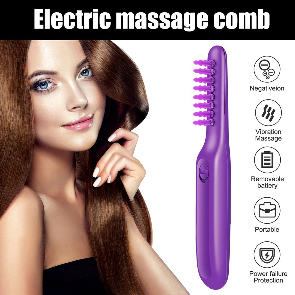 Electric Detangling Brush with Scalp Massage for Wet & Dry Hair