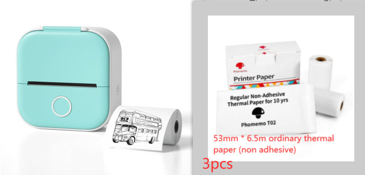 Portable Mini Thermal Label Printer Bluetooth Inkless Photo Printer