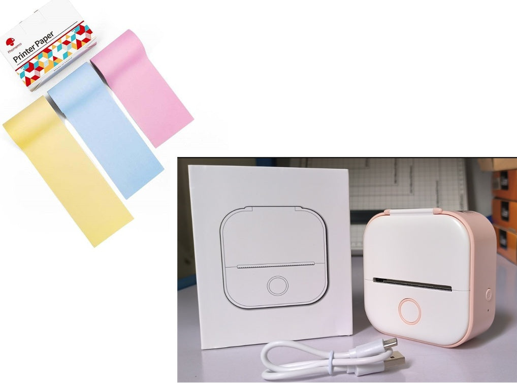 Portable Mini Thermal Label Printer Bluetooth Inkless Photo Printer